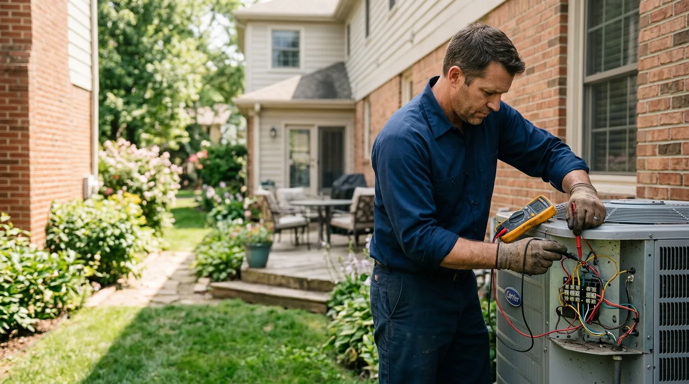 HVAC technician working near Bureau, IL